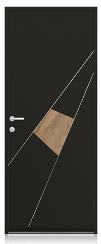 collection perspective, porte d'entrée aluminium K-LINE